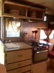 1969 Shasta Starflyte Kitchen