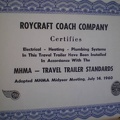 1964 Roycraft Breeze Certificate