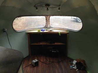 1950 SIlver Streak Clipper Bedroom